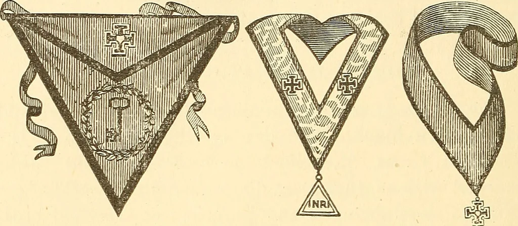 An illustration from The book of the Ancient and accepted Scottish rite of freemasonry, 1899, leaf 401