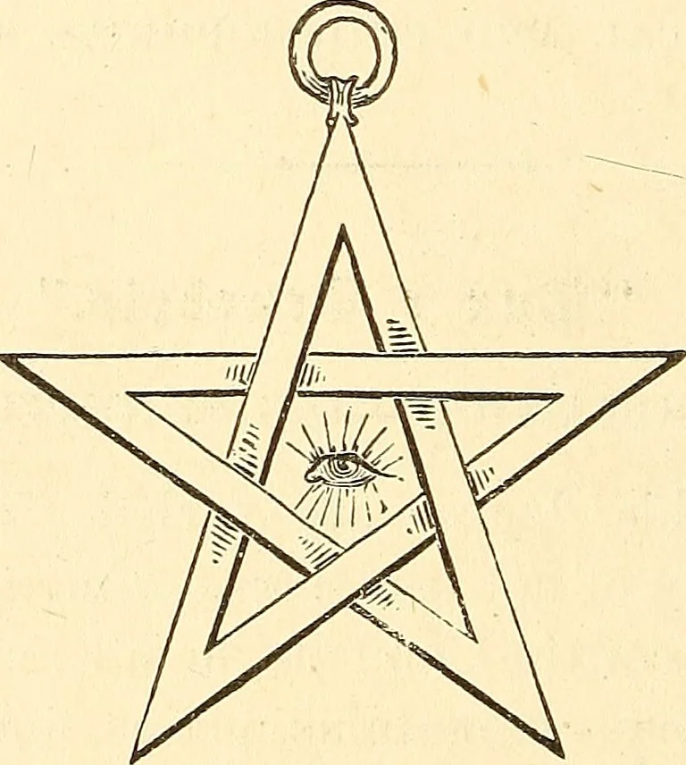 An illustration from The book of the Ancient and accepted Scottish rite of freemasonry, 1899, leaf 415