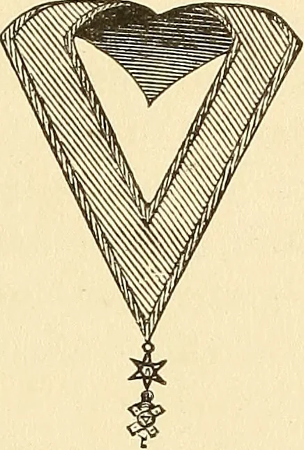 An illustration from The book of the Ancient and accepted Scottish rite of freemasonry, 1899, leaf 434