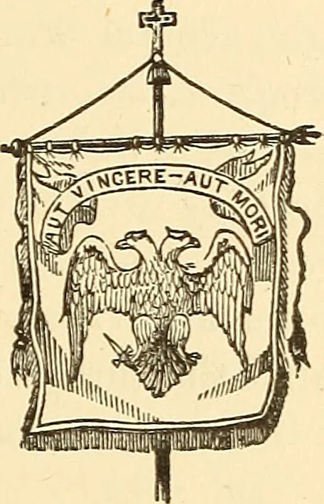 An illustration from The book of the Ancient and accepted Scottish rite of freemasonry, 1899, leaf 454