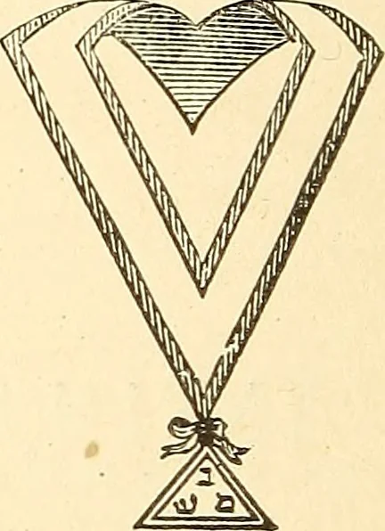 An illustration from The book of the Ancient and accepted Scottish rite of freemasonry, 1899, leaf 75