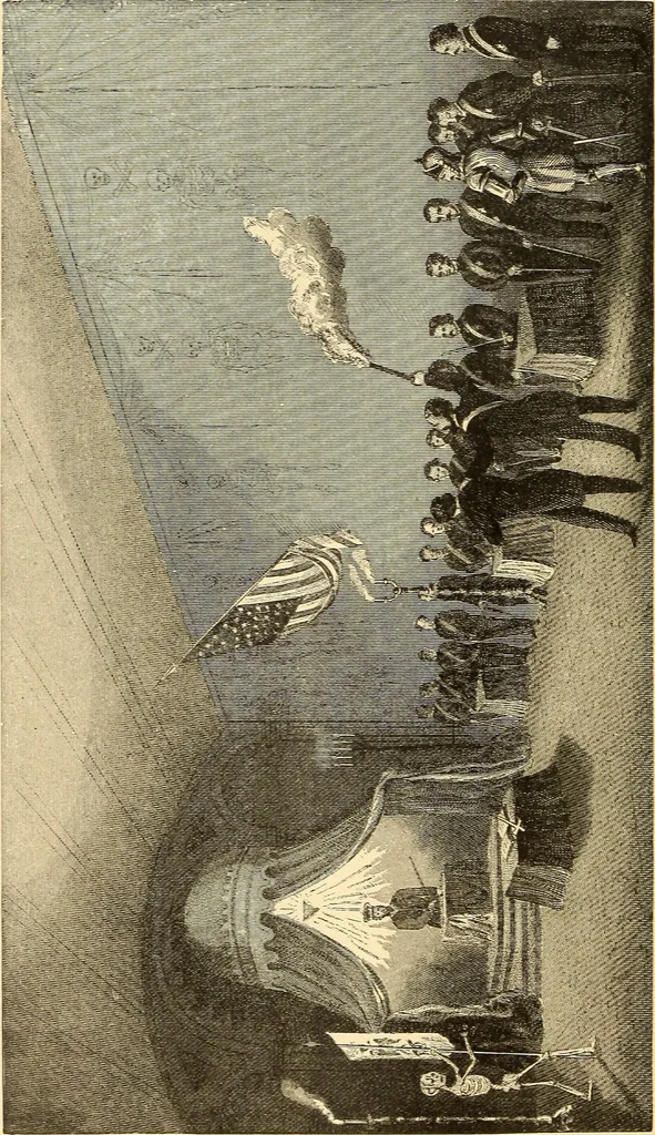 An illustration from The book of the Ancient and accepted Scottish rite of freemasonry, 1899, leaf 9