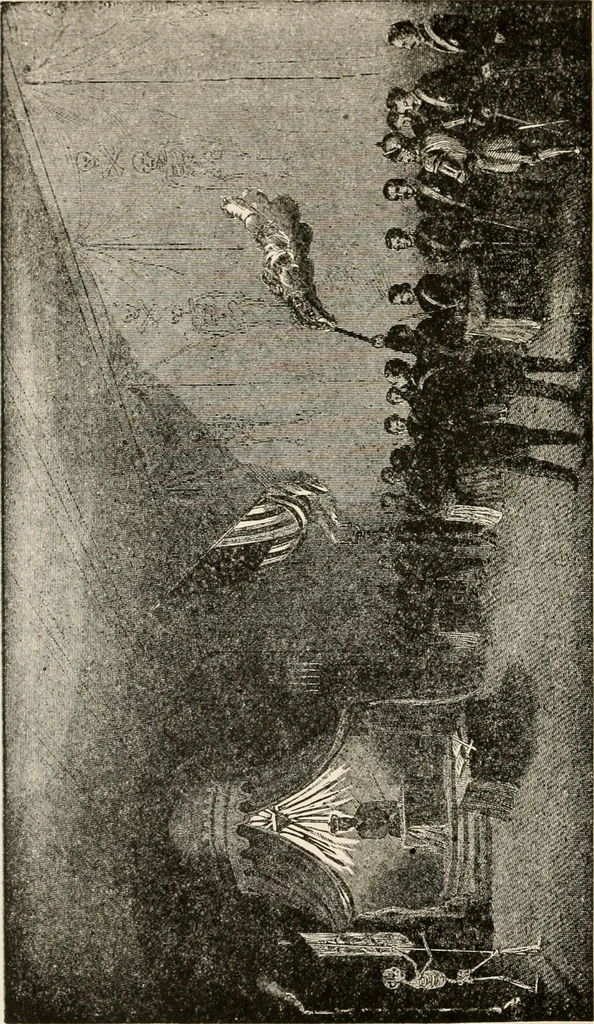An illustration from The book of the ancient and accepted Scottish rite of freemasonry : containing instructions in all the degrees from the third to the thirty-third, and last degree of the rite : together with ceremonies of inauguration ... etc., 1914, leaf 11