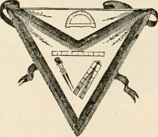 An illustration from The book of the ancient and accepted Scottish rite of freemasonry : containing instructions in all the degrees from the third to the thirty-third, and last degree of the rite : together with ceremonies of inauguration ... etc., 1914, leaf 139