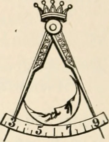 An illustration from The book of the ancient and accepted Scottish rite of freemasonry : containing instructions in all the degrees from the third to the thirty-third, and last degree of the rite : together with ceremonies of inauguration ... etc., 1914, leaf 189