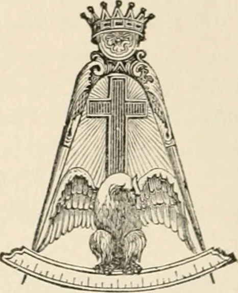 An illustration from The book of the ancient and accepted Scottish rite of freemasonry : containing instructions in all the degrees from the third to the thirty-third, and last degree of the rite : together with ceremonies of inauguration ... etc., 1914, leaf 263