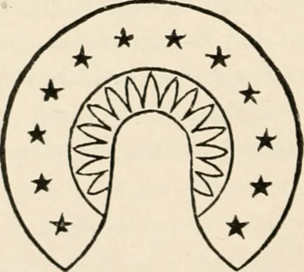 An illustration from The book of the ancient and accepted Scottish rite of freemasonry : containing instructions in all the degrees from the third to the thirty-third, and last degree of the rite : together with ceremonies of inauguration ... etc., 1914, leaf 395