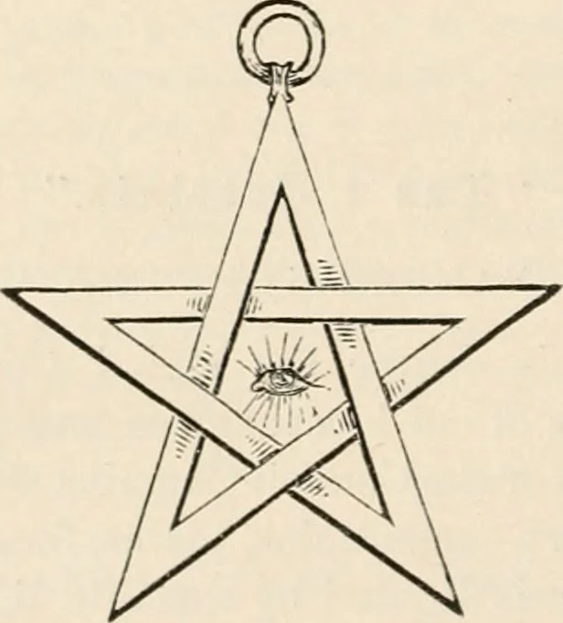 An illustration from The book of the ancient and accepted Scottish rite of freemasonry : containing instructions in all the degrees from the third to the thirty-third, and last degree of the rite : together with ceremonies of inauguration ... etc., 1914, leaf 415