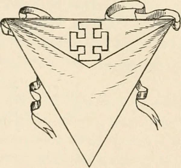 An illustration from The book of the ancient and accepted Scottish rite of freemasonry : containing instructions in all the degrees from the third to the thirty-third, and last degree of the rite : together with ceremonies of inauguration ... etc., 1914, leaf 471