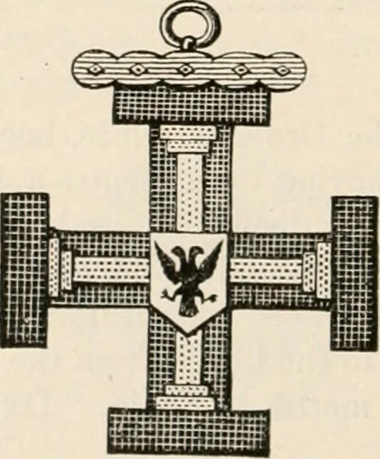 An illustration from The book of the ancient and accepted Scottish rite of freemasonry : containing instructions in all the degrees from the third to the thirty-third, and last degree of the rite : together with ceremonies of inauguration ... etc., 1914, leaf 509