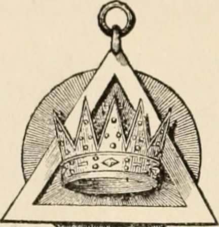 An illustration from The book of the ancient and accepted Scottish rite of freemasonry : containing instructions in all the degrees from the third to the thirty-third, and last degree of the rite : together with ceremonies of inauguration ... etc., 1914, leaf 601