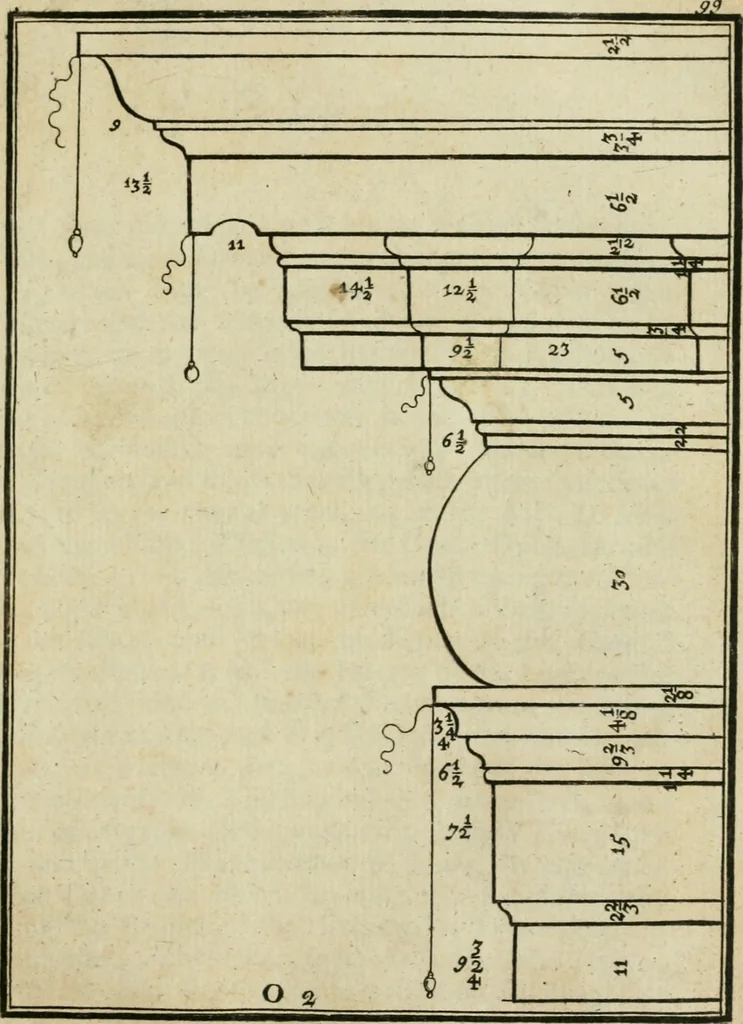 An illustration from The first book of architecture, 1733, leaf 116