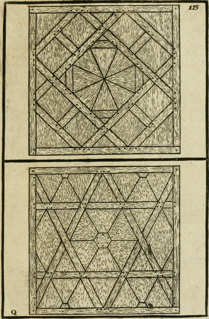 An illustration from The first book of architecture, 1733, leaf 130