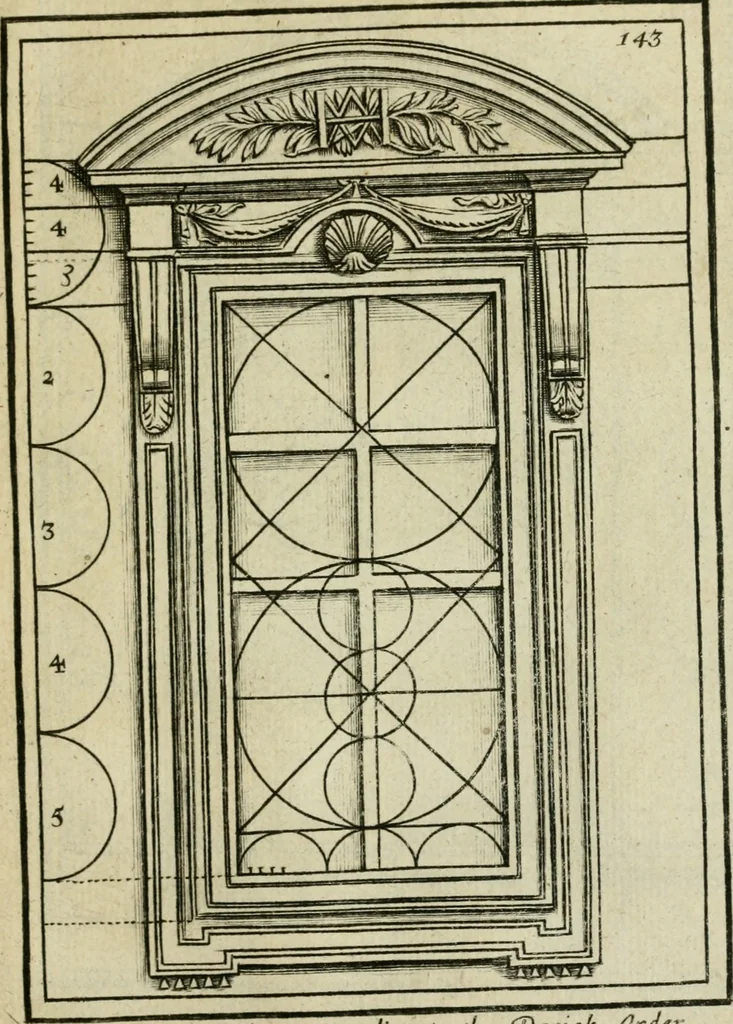 An illustration from The first book of architecture, 1733, leaf 160