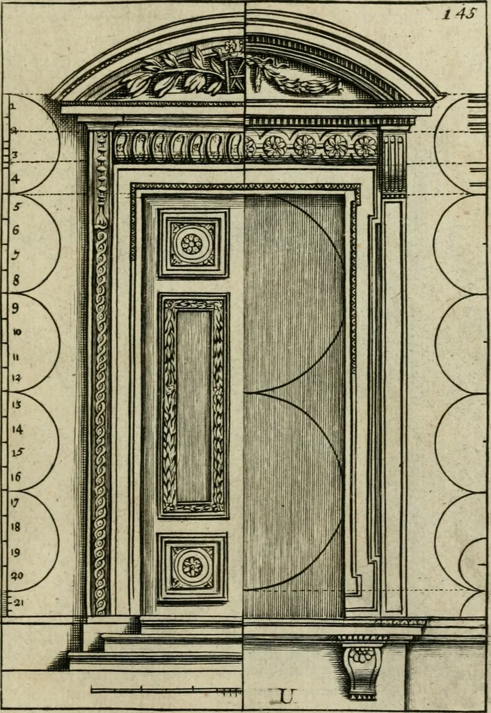 An illustration from The first book of architecture, 1733, leaf 162