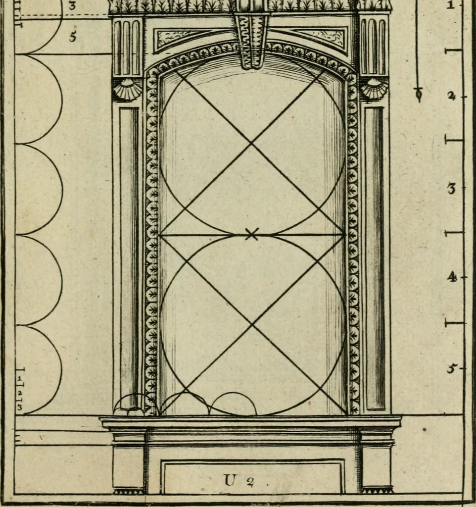 An illustration from The first book of architecture, 1733, leaf 164