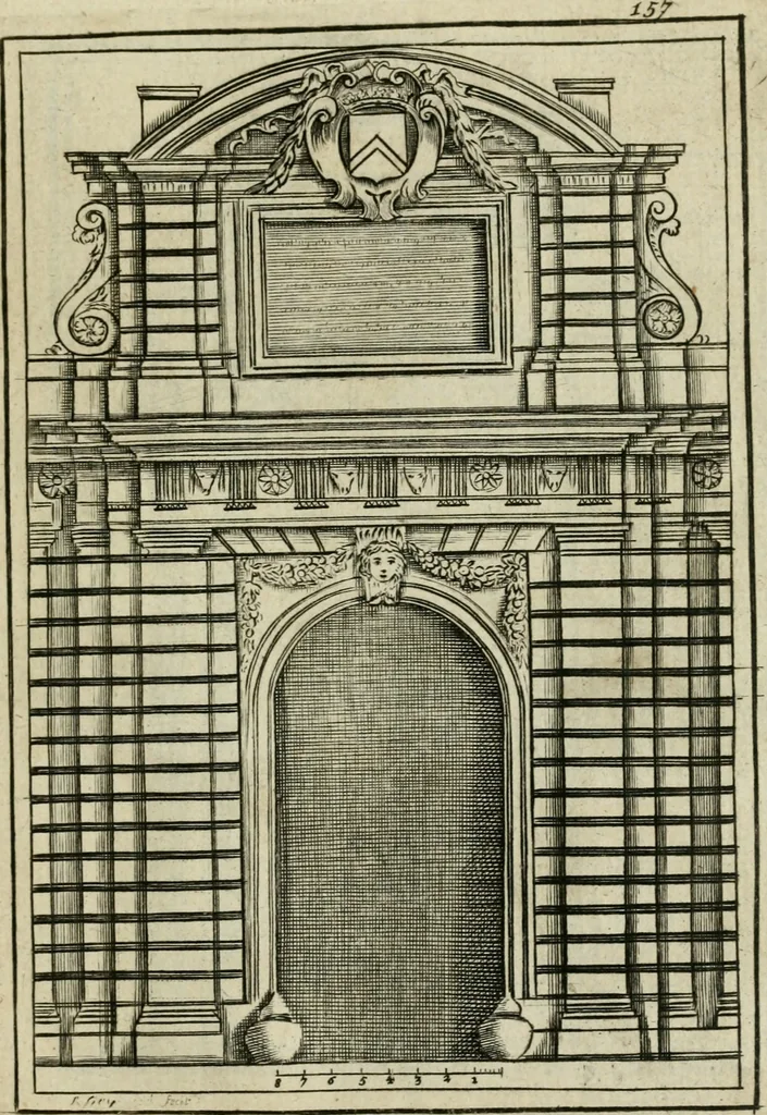 An illustration from The first book of architecture, 1733, leaf 174