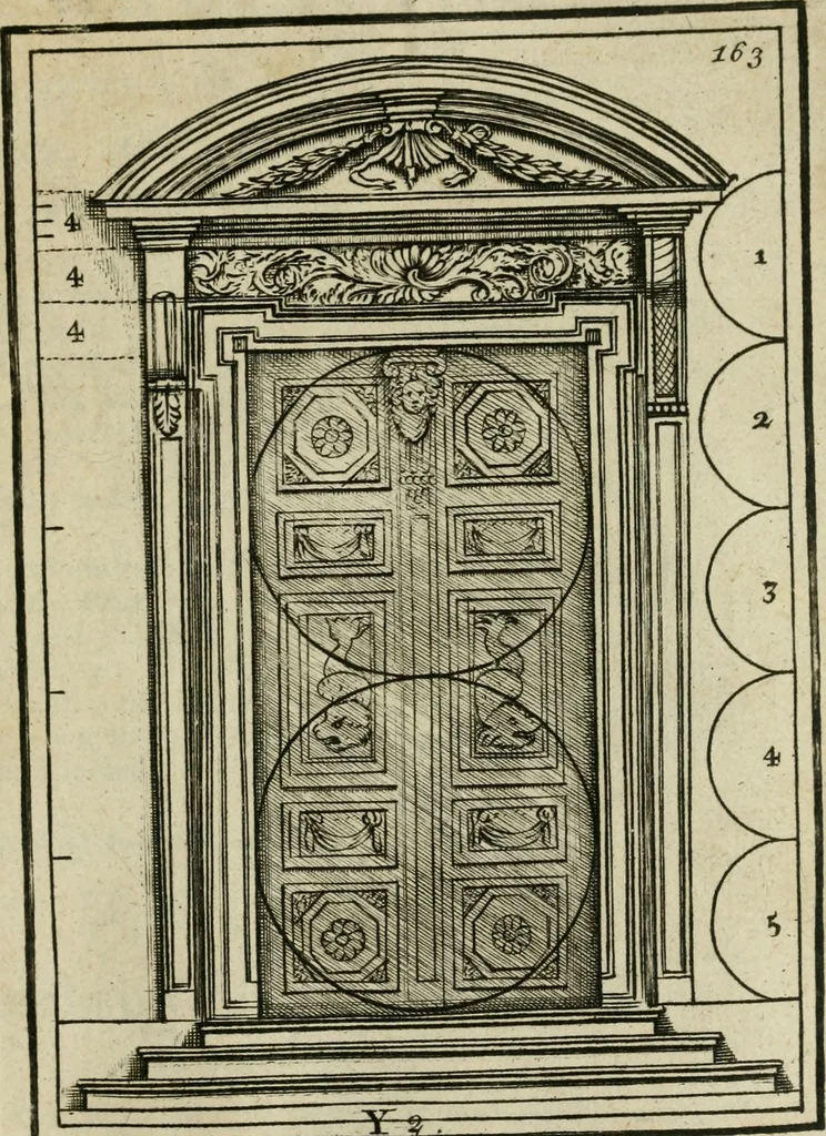 An illustration from The first book of architecture, 1733, leaf 180