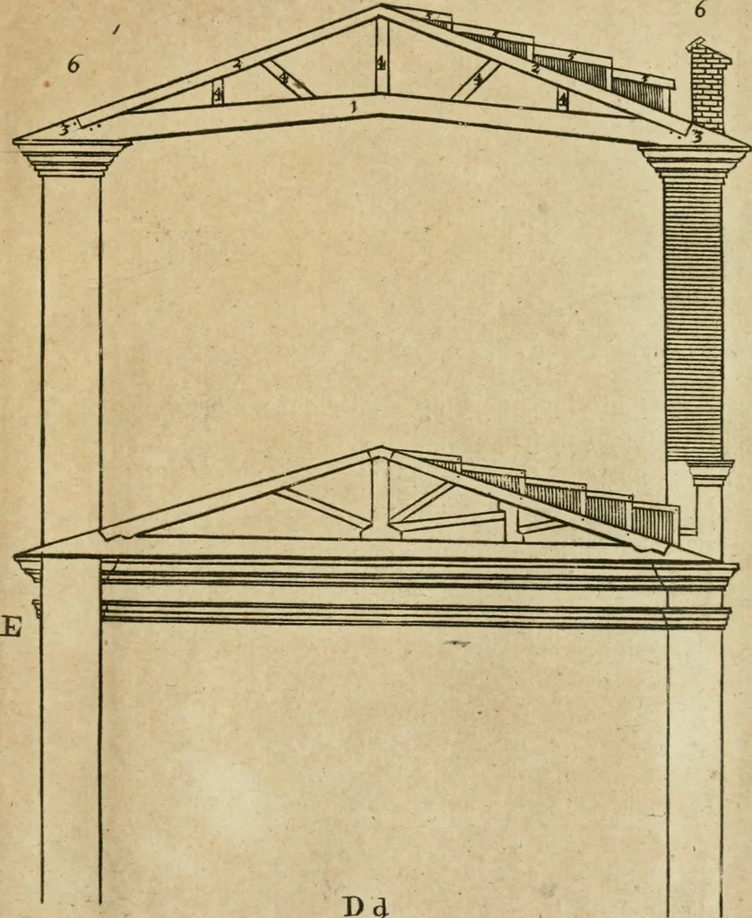 An illustration from The first book of architecture, 1733, leaf 218