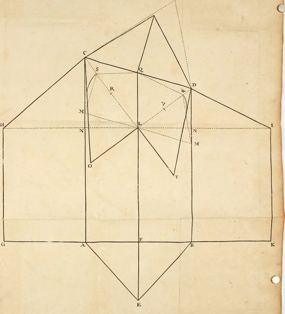 An illustration from The first book of architecture, 1733, leaf 225