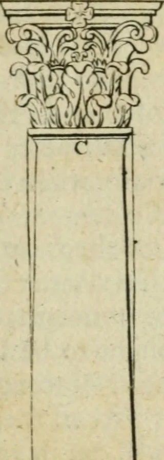 An illustration from The first book of architecture, 1733, leaf 38