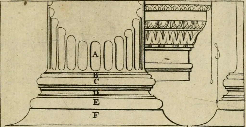 An illustration from The first book of architecture, 1733, leaf 94