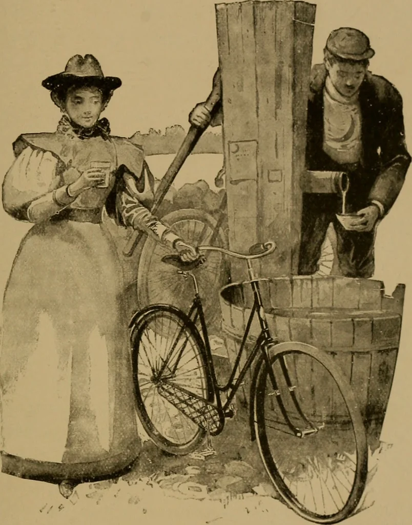An illustration from The book of athletics and out-of-door sports .., 1895, leaf 104