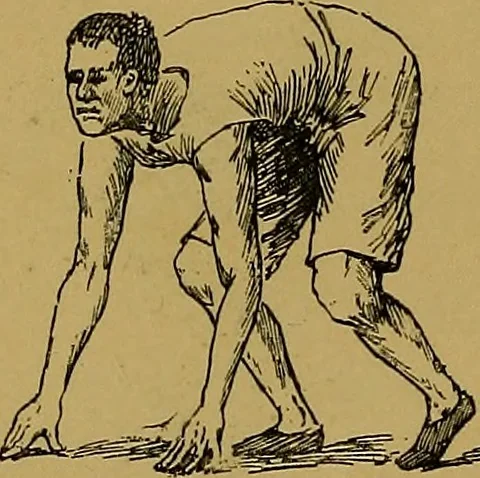 An illustration from The book of athletics and out-of-door sports .., 1895, leaf 115