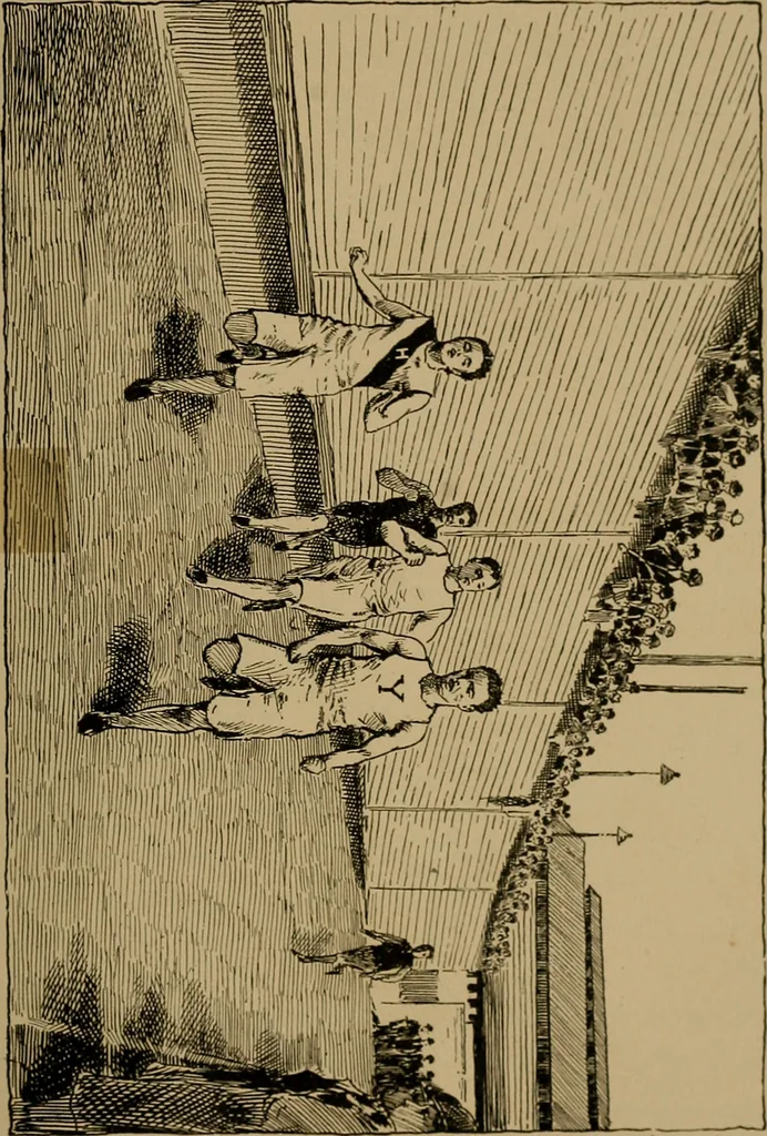 An illustration from The book of athletics and out-of-door sports .., 1895, leaf 116