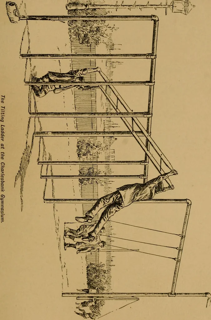 An illustration from The book of athletics and out-of-door sports .., 1895, leaf 154