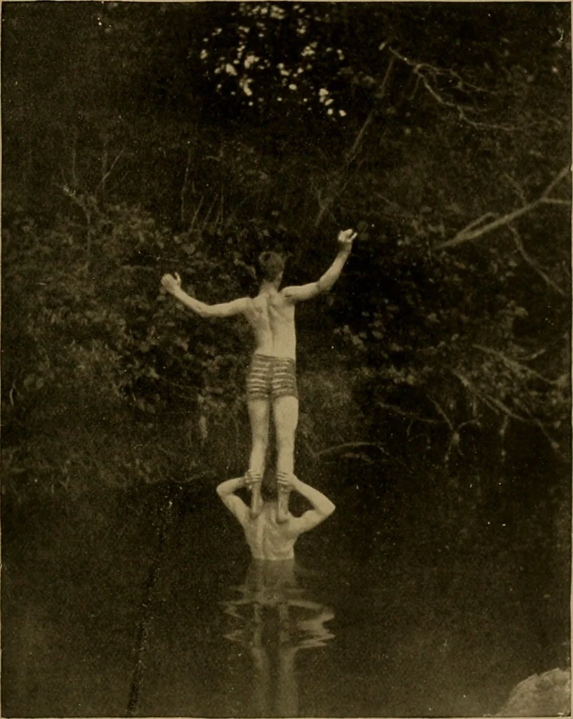 An illustration from The book of athletics and out-of-door sports .., 1895, leaf 198