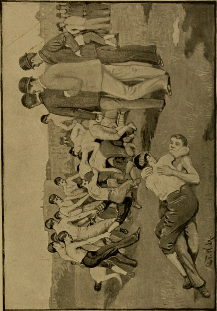 An illustration from The book of athletics and out-of-door sports .., 1895, leaf 228