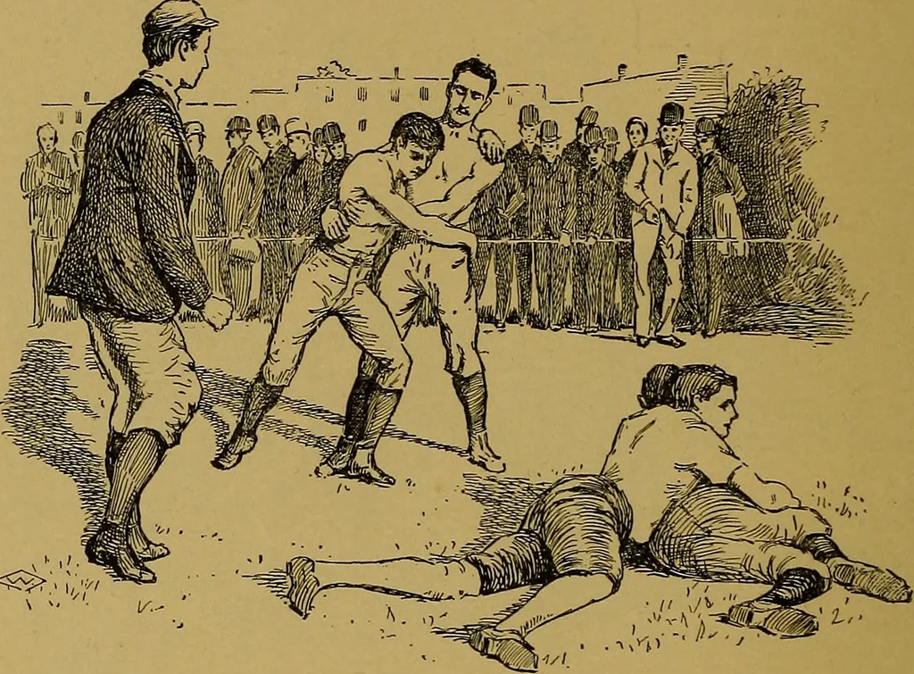 An illustration from The book of athletics and out-of-door sports .., 1895, leaf 233