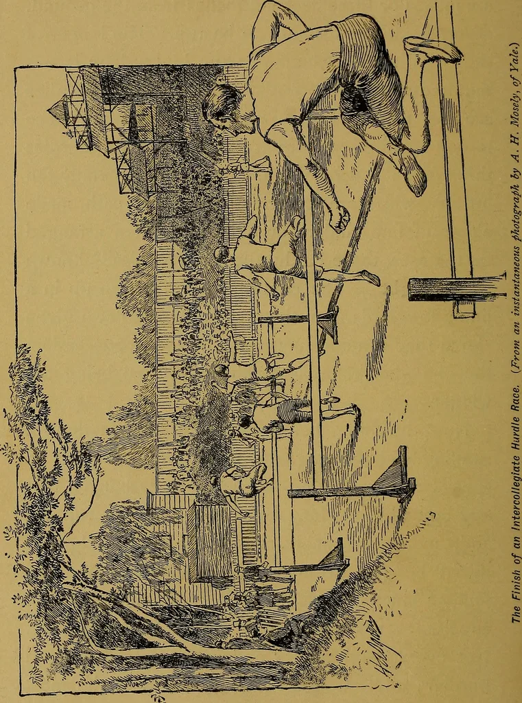 An illustration from The book of athletics and out-of-door sports .., 1895, leaf 241