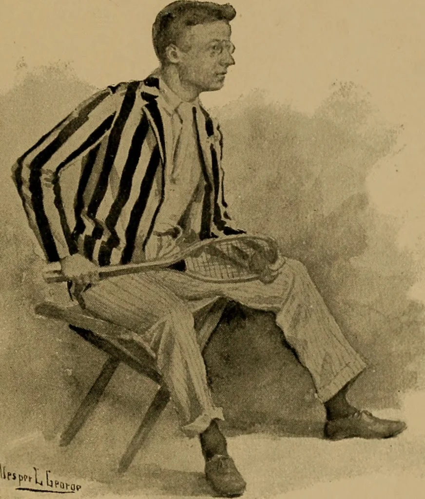 An illustration from The book of athletics and out-of-door sports .., 1895, leaf 56