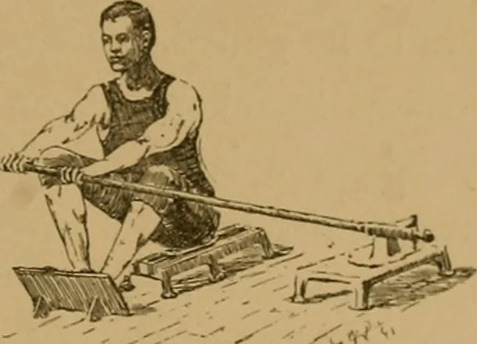 An illustration from The book of athletics and out-of-door sports .., 1895, leaf 60