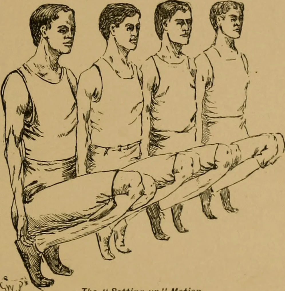 An illustration from The book of athletics and out-of-door sports .., 1895, leaf 62