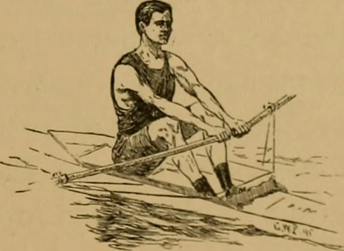 An illustration from The book of athletics and out-of-door sports .., 1895, leaf 72