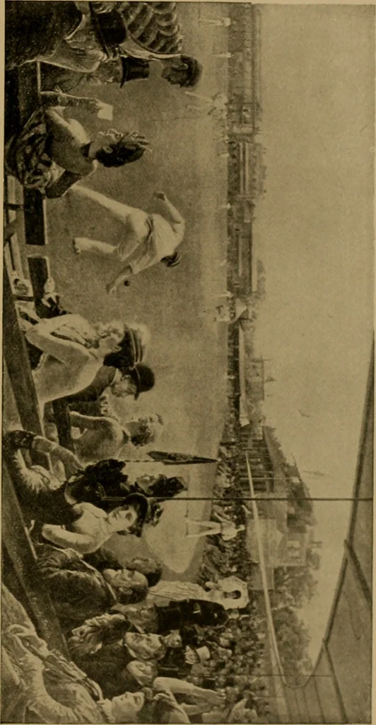 An illustration from The book of athletics and out-of-door sports .., 1895, leaf 86