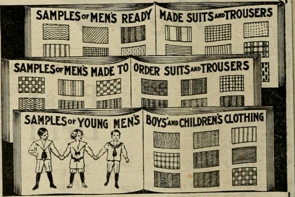 An illustration from book of bargains : for the month of February only, A, 1909, leaf 25