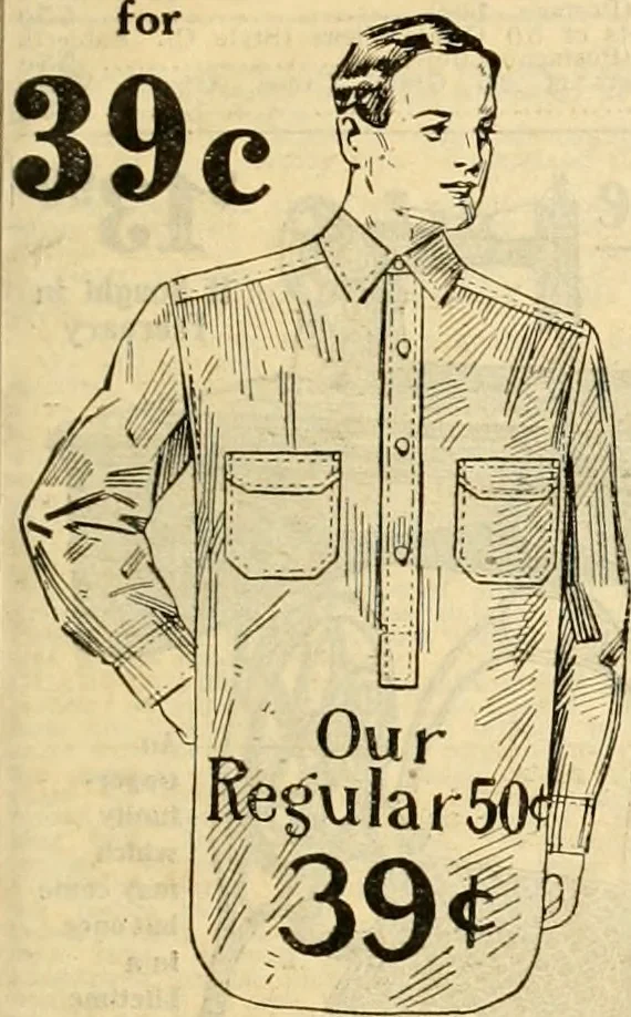 An illustration from book of bargains : for the month of February only, A, 1909, leaf 30