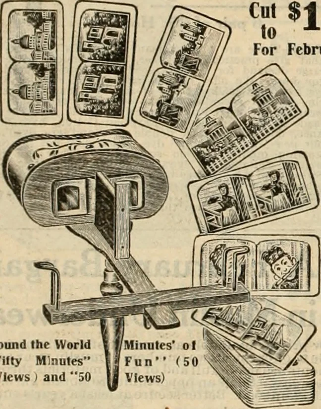An illustration from book of bargains : for the month of February only, A, 1909, leaf 31