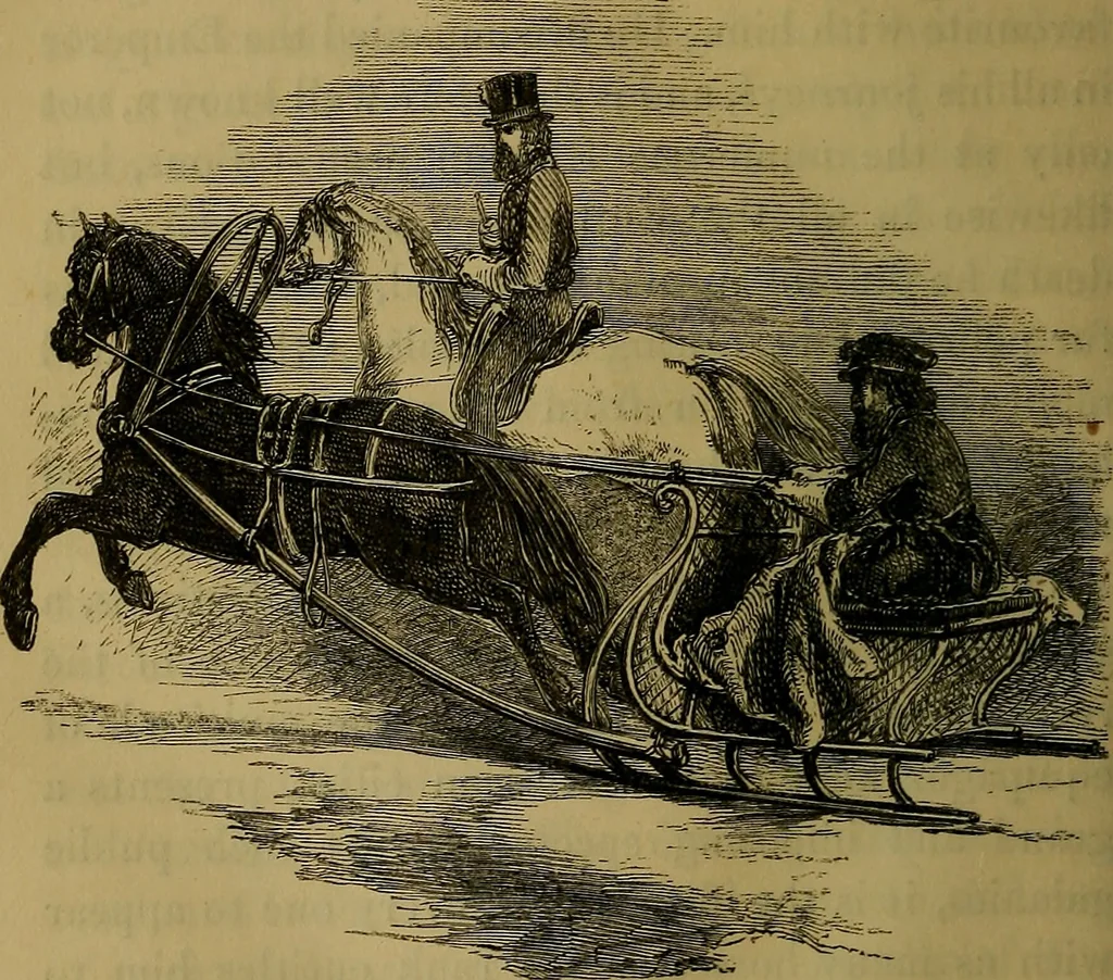 An illustration from The Book of carriages; or, A short account of modes of conveyance, from the earliest periods to the present time, 1853, leaf 135