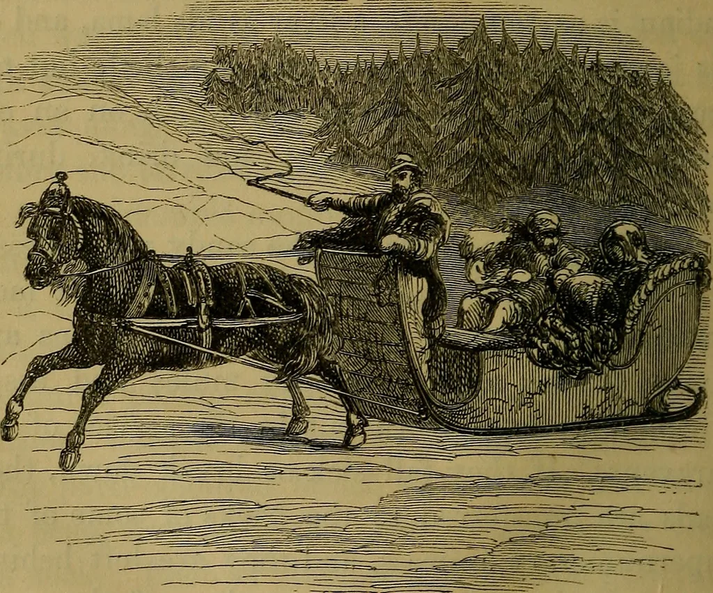 An illustration from The Book of carriages; or, A short account of modes of conveyance, from the earliest periods to the present time, 1853, leaf 191