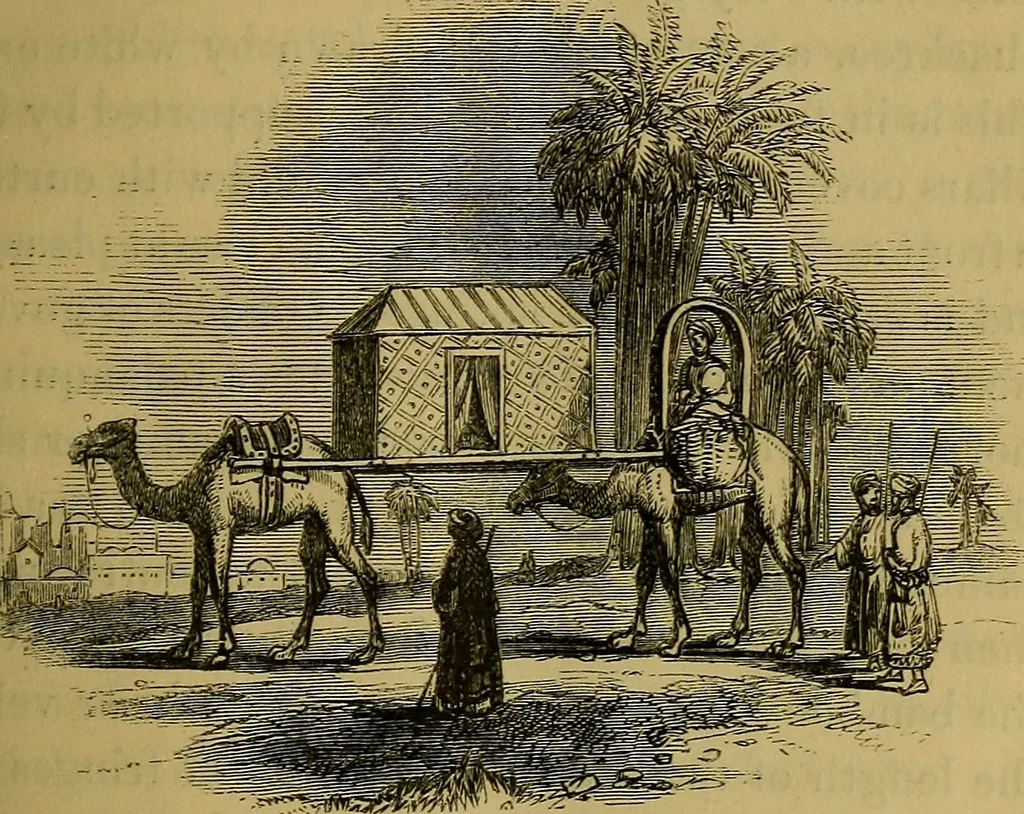 An illustration from The Book of carriages; or, A short account of modes of conveyance, from the earliest periods to the present time, 1853, leaf 56