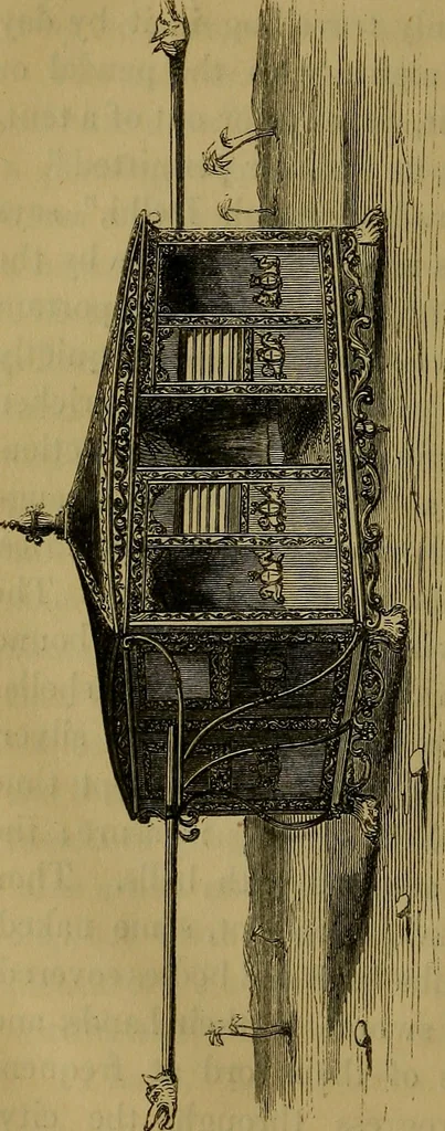 An illustration from The Book of carriages; or, A short account of modes of conveyance, from the earliest periods to the present time, 1853, leaf 59