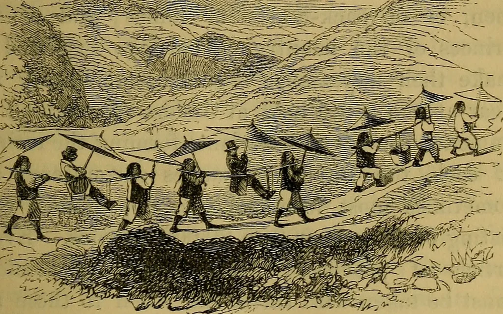 An illustration from The Book of carriages; or, A short account of modes of conveyance, from the earliest periods to the present time, 1853, leaf 82