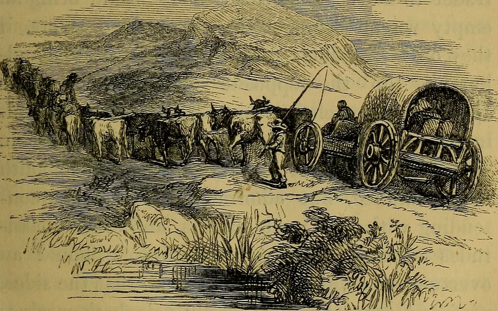 An illustration from The Book of carriages; or, A short account of modes of conveyance, from the earliest periods to the present time, 1853, leaf 94