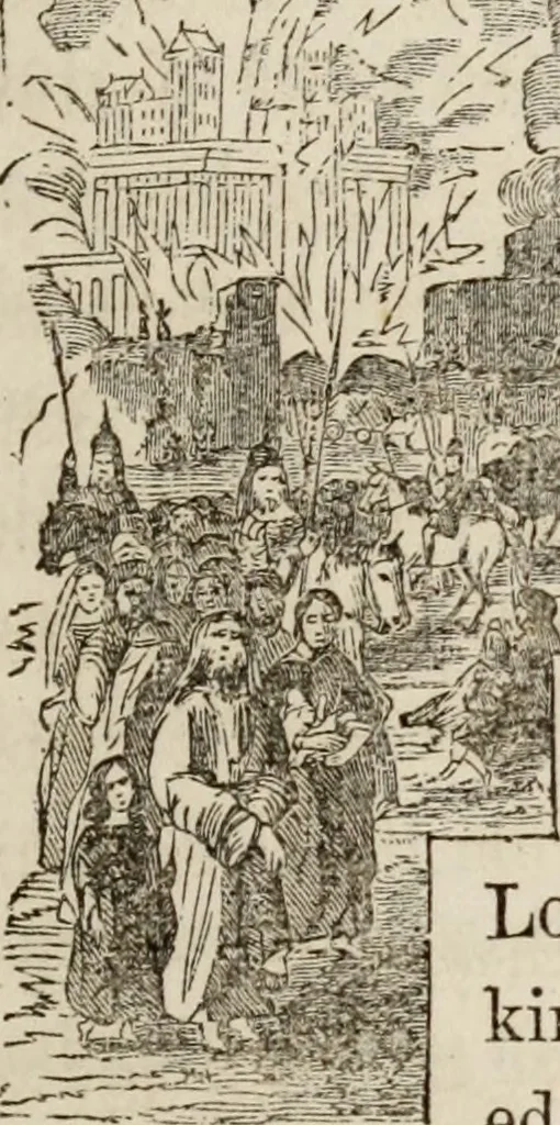 An illustration from The book of the chapter : or, Monitorial instructions, in the degrees of mark, past and most excellent master, and the holy Royal arch, 1865, leaf 120