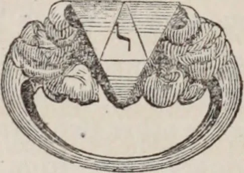 An illustration from The book of the chapter : or, Monitorial instructions, in the degrees of mark, past and most excellent master, and the holy Royal arch, 1865, leaf 133